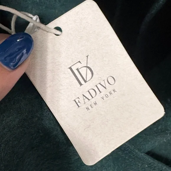 Fadivo | FAUX FUR COLLAR REVERSIBLE PONCHO - Picture 4 of 4